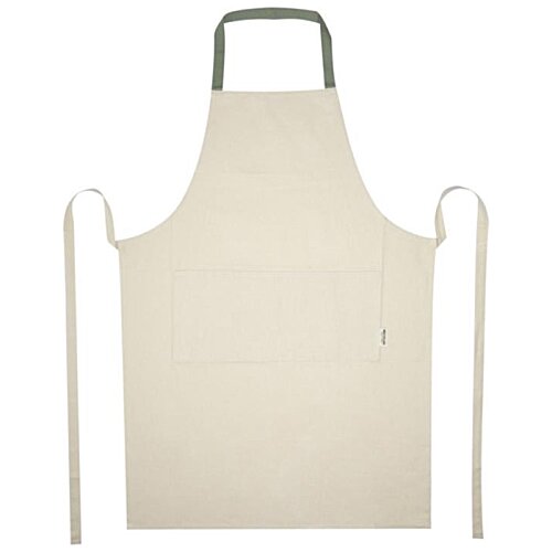 Additional Image 2 - a white apron with green handles