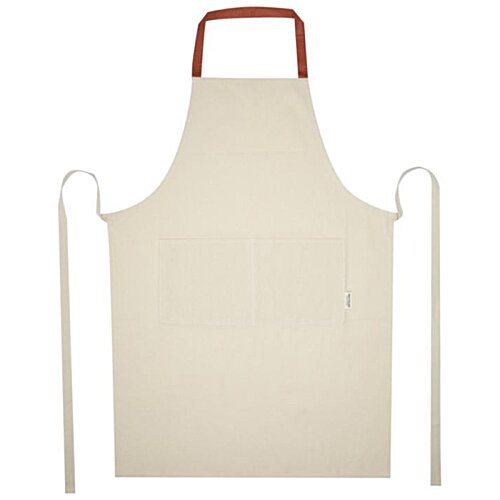 Additional Image 3 - a white apron with red handles