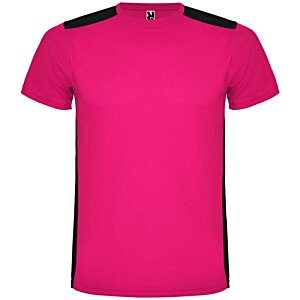 Additional Image 5 - a pink shirt with black trim