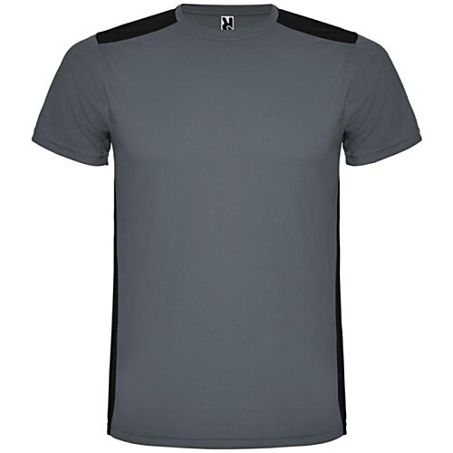 Additional Image 3 - a grey t-shirt with black stripes