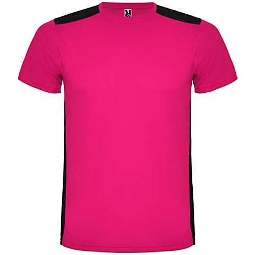 Additional Image 5 - a pink shirt with black trim