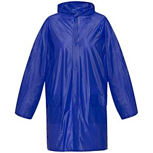 Additional Image 4 - a blue rain coat with a white background