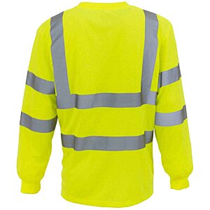 Additional Image 1 - a yellow jacket with grey stripes