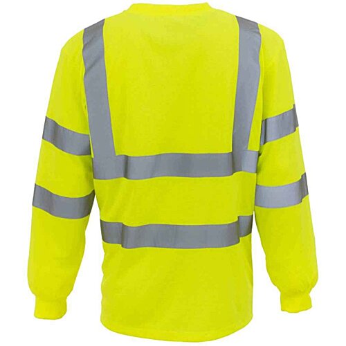 Additional Image 1 - a yellow jacket with grey stripes