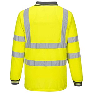 Additional Image 2 - a yellow jacket with grey stripes