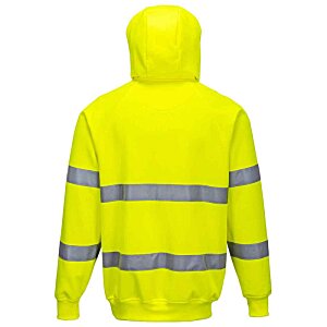 Additional Image 2 - a yellow jacket with grey stripes