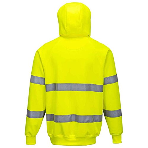 Additional Image 2 - a yellow jacket with grey stripes
