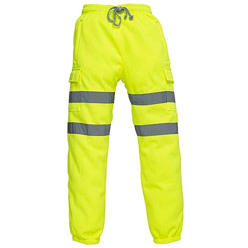 Additional Image 1 - a pair of yellow pants with grey stripes