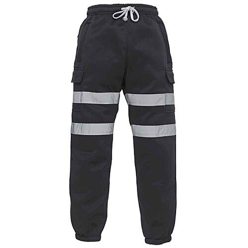 Additional Image 3 - a pair of black pants with white stripes