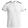 a white shirt with black trim