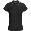 a black shirt with white collar