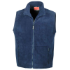 a blue vest with a zipper