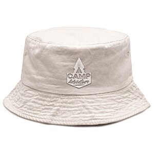 Additional Image 2 - a white bucket hat with a logo