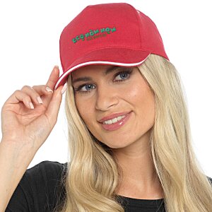 Additional Image 1 - a woman wearing a red hat