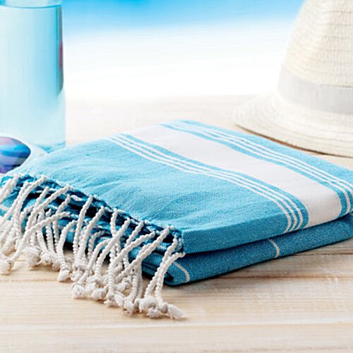 Additional Image 5 - a blue and white towel