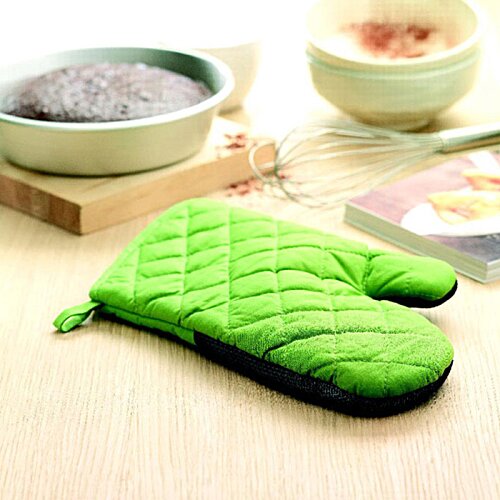 Additional Image 1 - a green oven mitt on a table
