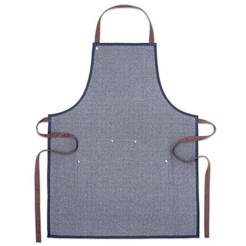 Additional Image 1 - a grey apron with red straps