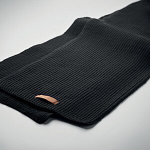 Additional Image 3 - a black scarf on a white surface