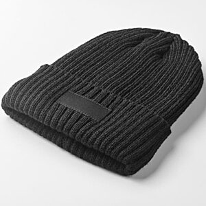 Additional Image 5 - a black beanie on a white background