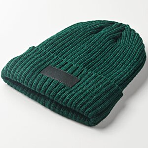 Additional Image 6 - a green knit cap with a black label
