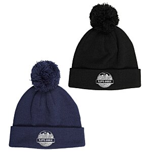 Additional Image 1 - a black and blue beanies