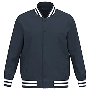 Additional Image 4 - a black jacket with white stripes