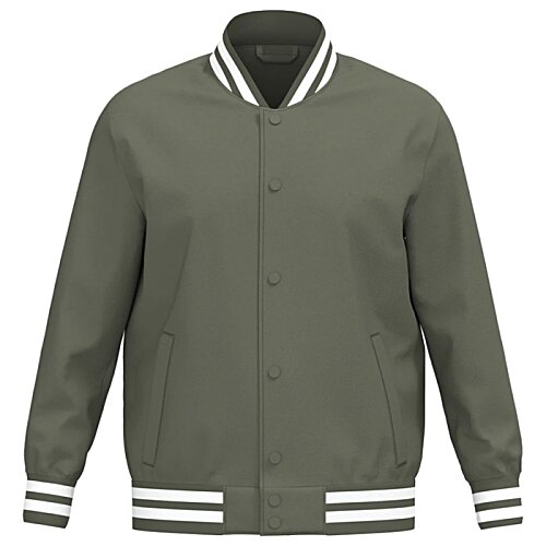 Additional Image 2 - a green jacket with white stripes