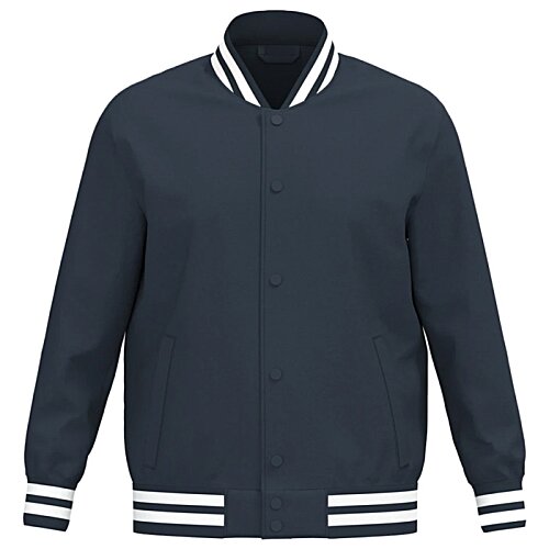 Additional Image 4 - a black jacket with white stripes