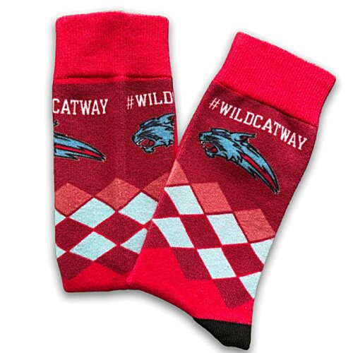 Additional Image 4 - a pair of red socks