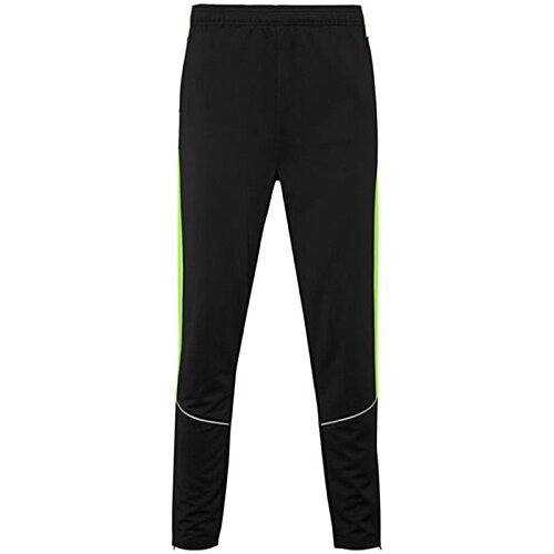 Additional Image 3 - a black pants with green stripes