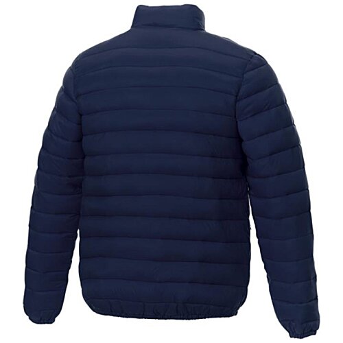 Additional Image 2 - a back view of a blue jacket