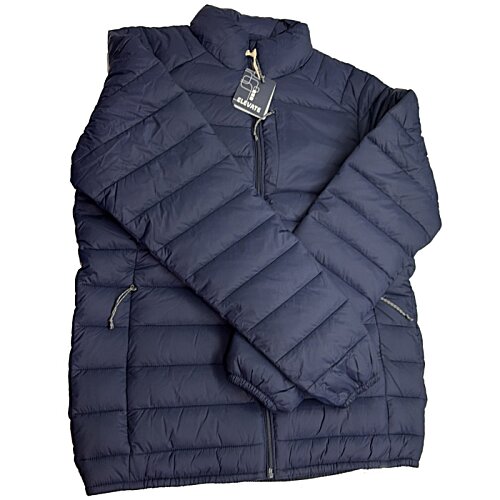 Additional Image 4 - a blue puffer jacket
