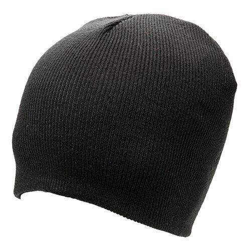 Additional Image 1 - a black beanie on a white background