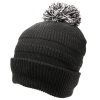 Additional Thumbnail Image 3 - a black knit hat with a pom