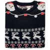 Additional Thumbnail Image 2 - a black and white sweater with reindeer and lights