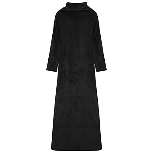 Additional Image 6 - a black long coat with long sleeves