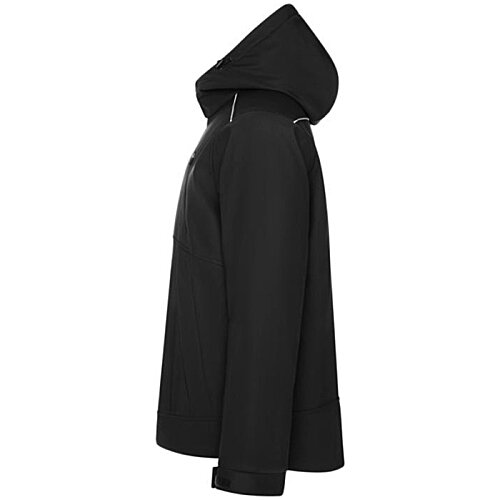 Additional Image 6 - a black hooded coat with a hood