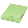 a green post-it note pad