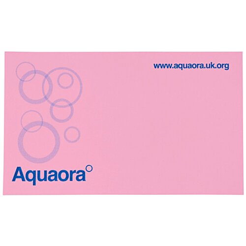 Additional Image 2 - a pink card with blue text