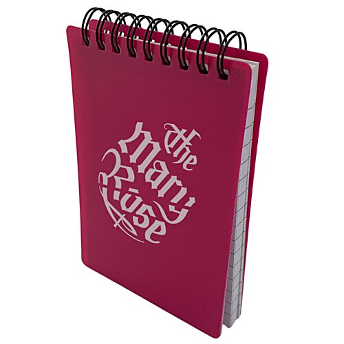 Additional Image 2 - a red notebook with a spiral bound