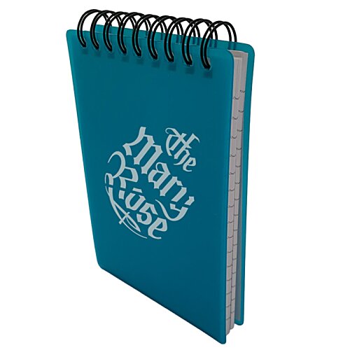 Additional Image 3 - a blue spiral bound notebook