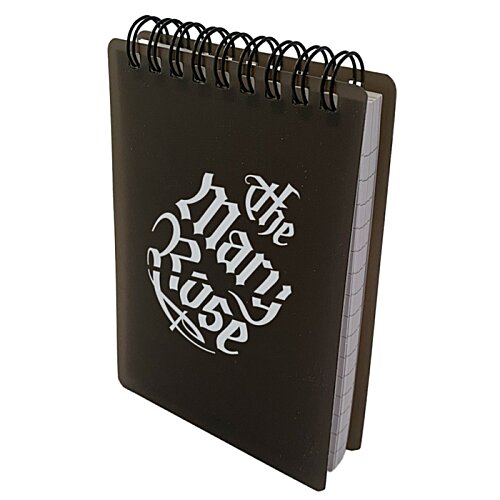 Additional Image 4 - a black notebook with white writing on it