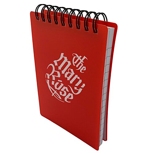 Additional Image 5 - a red notebook with a spiral bound