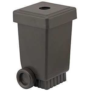 Additional Image 2 - a black recycle bin with wheels