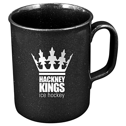 Additional Image 1 - a black mug with a crown on it