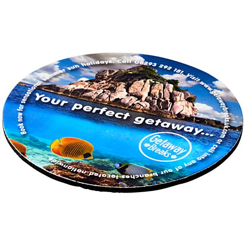 Additional Image 2 - a blue round object with a picture of a beach and a blue sky