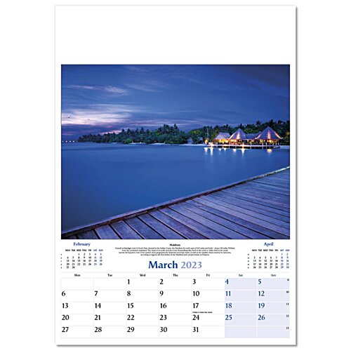 Additional Image 7 - a calendar with a picture of a dock and a lake