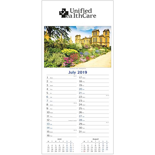 Additional Image 1 - a calendar with a picture of a garden