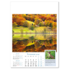 a calendar with a picture of trees