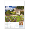 a calendar with a picture of a cemetery